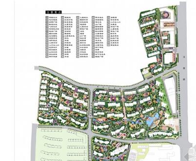 [北京]现代园林风格居住区景观设计方案文本-1