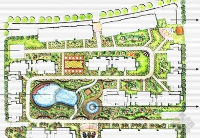 中式现代居住区概念规划设计方案-1