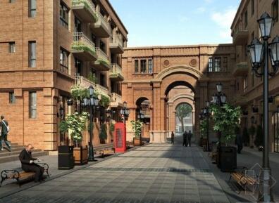 [天津]城市核心区著名英式风情五大院居住区景观设计方案-1
