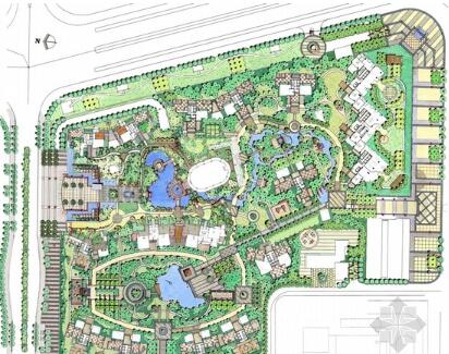 [湛江]现代城市居住小区景观设计方案-1