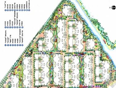 [江苏]后现代主义滨水高档居住区景观规划设计方案-1