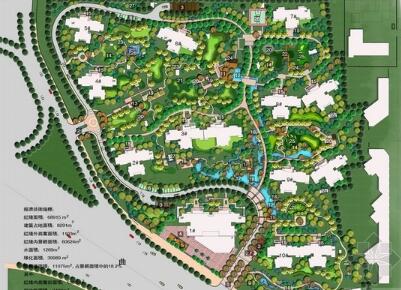 [西安]现代生态生活休憩居住小区景观规划设计方案-1