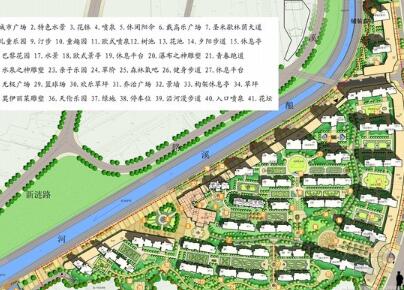 [湖南]欧式风情开放式居住区景观设计方案-1