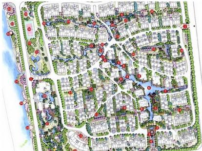 [扬州]可持续简约居住区景观规划设计方案-1