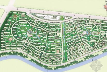 滨海住宅小区环境绿化规划设计方案-1