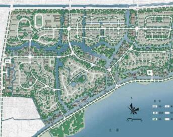 太湖滨水水景居住区景观概念性规划设计方案-1