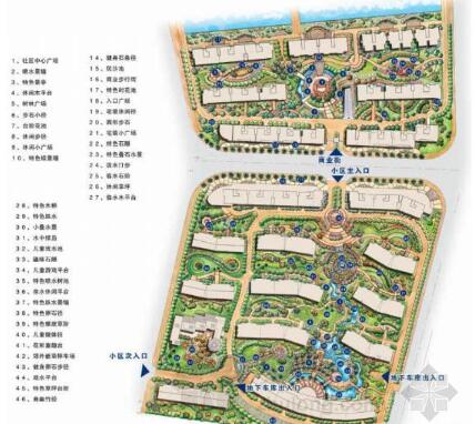 [广东广州]住宅区环境景观设计方案-1