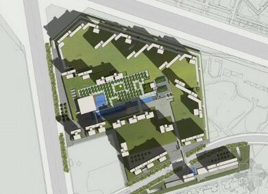 [深圳]现代化科技住宅小区组团景观规划设计方案-1