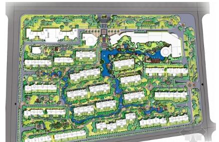 [北京]诗情画意山水住宅商业深化设计方案（图纸精美）-1