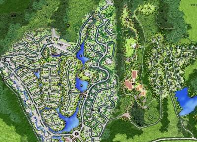 [湖南]自然山景高档庭院景观规划设计方案-1