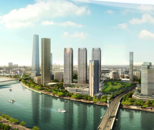 [合集][天津]滨海生态城市综合体商住景观规划设计方案...-1