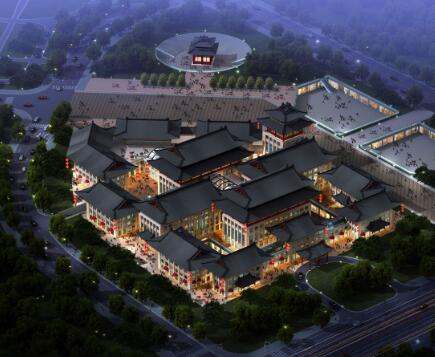 中式商业街园林建筑模型设计（max模型）-1
