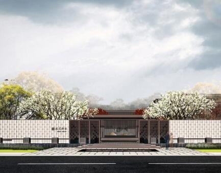 [上海]中式风格展示区豪宅景观设计概念方案（PDF+77页...-1