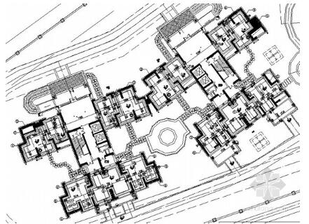 [佛山]县城居住区楼房架空层景观设计施工图-1