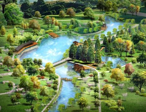 江苏省茶场改造生态园景观规划设计图纸部分2-1