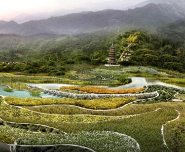 [重庆]生态园区养生度假旅游景观规划设计方案-1