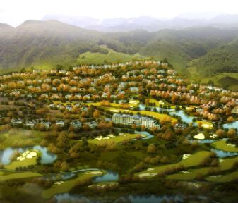 宁波牟山湖开元温泉度假村概念总体规划设计-1