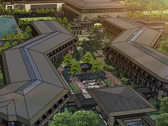 [宁夏]银川迎宾馆公共区域景观方案设计（现代汉唐风格，...-1