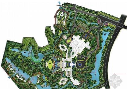 [湖南]现代都市生态农业滨湖度假酒店景观规划设计方案-1