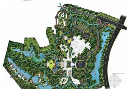 [湖南]现代都市生态农业滨湖度假酒店景观规划设计方案-1