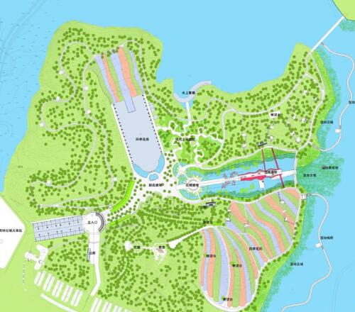 深圳湿地公园景观设计总平面-1