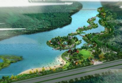 [江西]滨江现代都市生态湿地公园景观规划设计方案-1