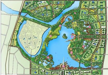 [湖南]滨水现代生态公园及周边控制区域概念性规划方案设...-1