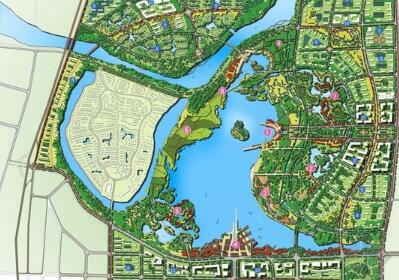 [湖南]滨湖生态公园及周边控制区域规划设计方案-1