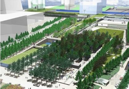 [浙江]城市新城滨水中央广场公园景观概念方案（知名设计...-1