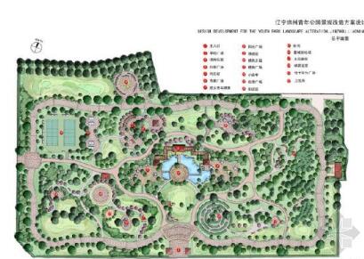 锦州市中心公园设计方案(手绘)-1