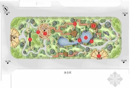 [青岛]住宅间小型公园景观设计方案-1
