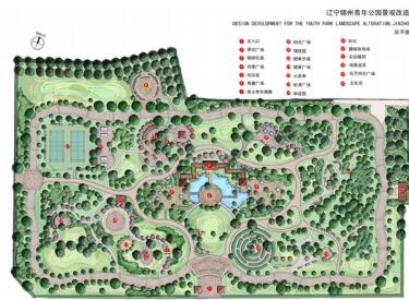 [手绘]辽宁锦州公园景观设计方案-1