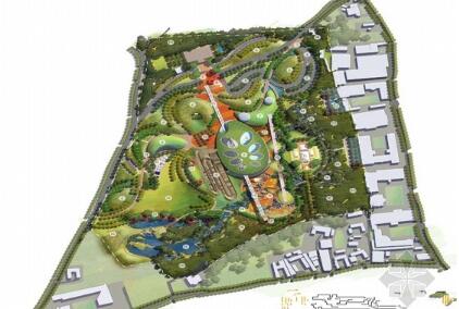 [台湾]游戏运动主题公园景观规划方案-1