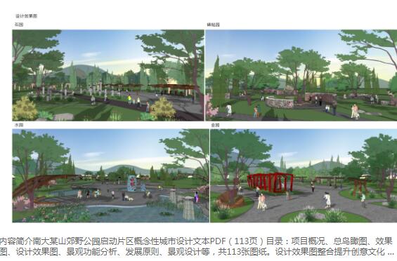 南大某山郊野公园启动片区概念性城市设计文本PDF（113页...-1