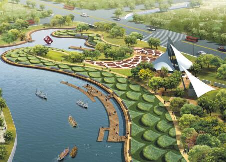 [浙江]宁波水印绿廊双环公园景观方案文本-1