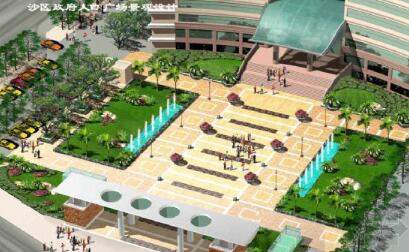 沙区政府入口广场设计方案-1