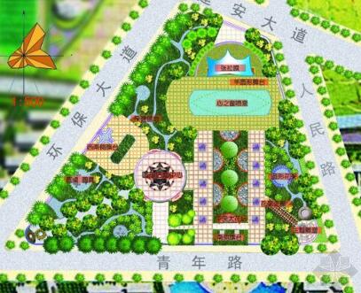 休闲广场设计图-1