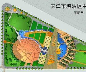 天津某广场规划设计图-1