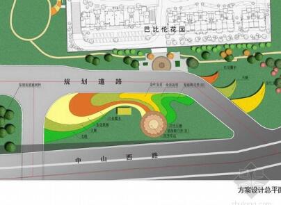 某小区入口景观绿地设计方案文本-1