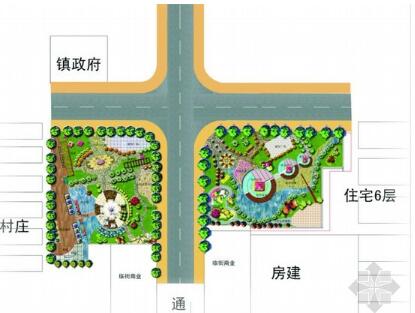 [庆阳]县城街头绿地景观概念设计方案-1