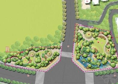 [成都]道路周边公共绿地景观设计方案-1