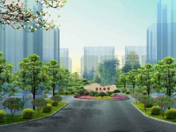 某道路入口景观效果图-1