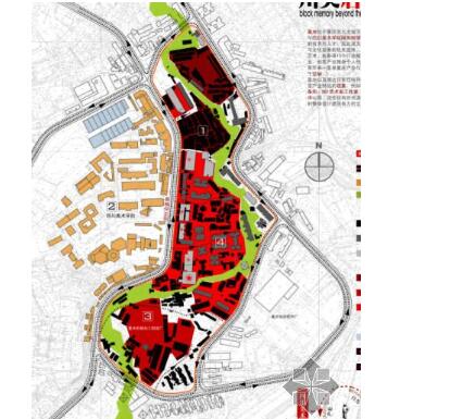 重庆某大学学生城市道路规划作品-1