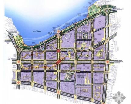 杭州市某街区总体设计规划-1