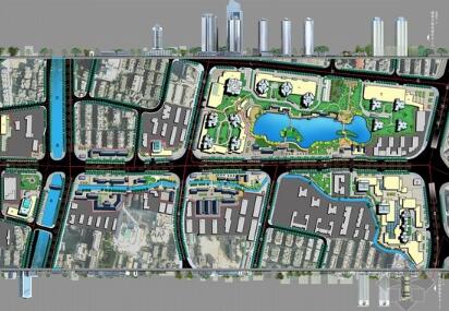 [福州]滨水商务休闲传统文化街区景观规划设计方案（3套...-1