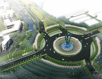 [浙江]生态城市经济开发区道路景观设计方案（北京著名景...-1