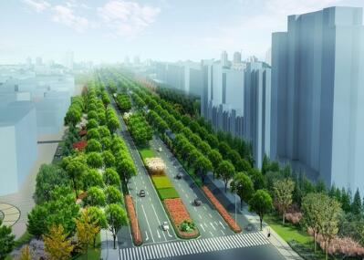[江苏]“岛屿状”绿化种植滨江特色城市廊道景观规划设计...-1