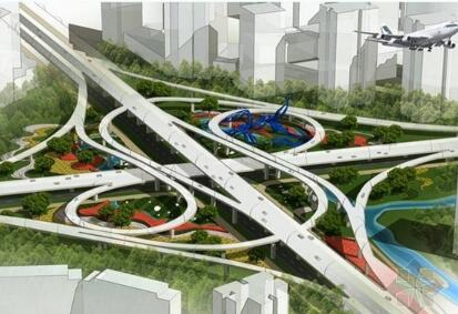 [宁波]生态城市快速干道机场路概念景观设计方案-1