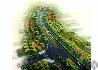 上海道路景观绿化带全套设计文本-1