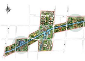 河南商丘某运河两岸景观概念性规划汇报方案-1